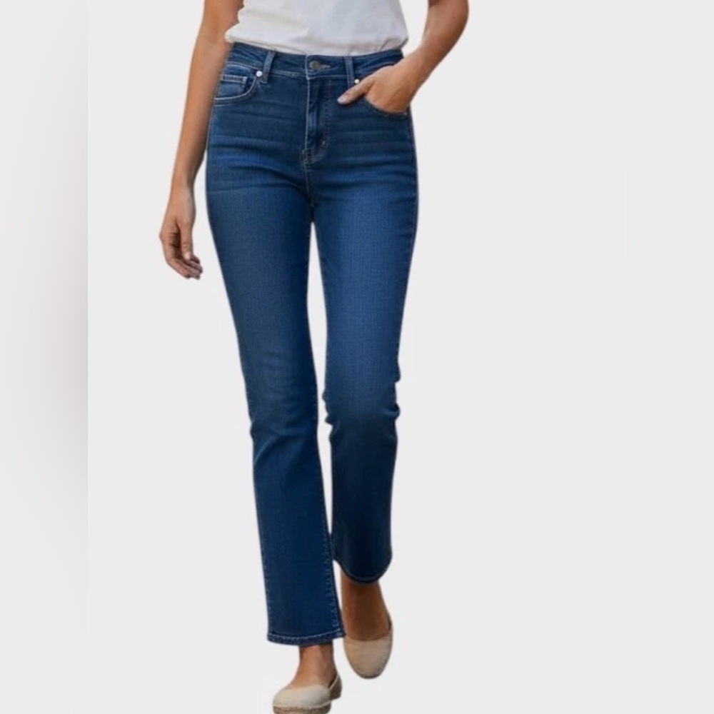 NWT Everlane High Rise Slim Straight Cigarette Jeans Medium Wash Size 23
